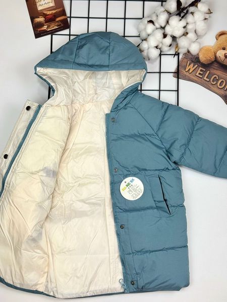Пальто демісезонне синє 1557, Розмір 100 1557 фото